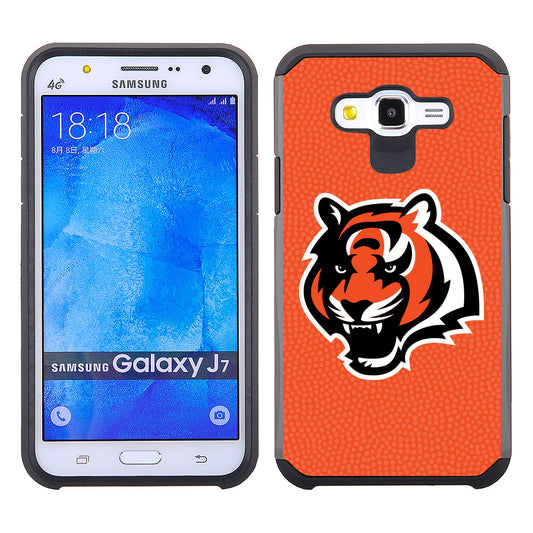 PBG NFL Cincinnati Bengals Textured Hybrid Case For Samsung Galaxy J7 (2015)