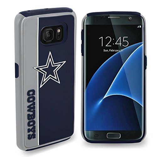 FOCO NFL Licensed Dallas Cowboys Bold Hybrid Case For Samsung Galaxy S7 Edge