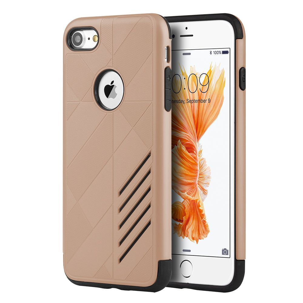 GSA Movement Hybrid Case For iPhone 8 Plus & 7 Plus -Gold/Black