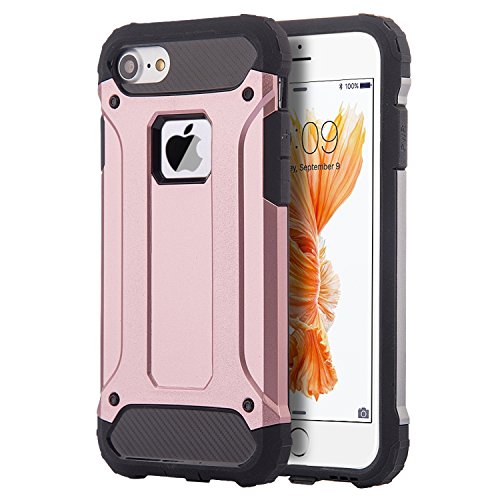 GSA Performance Hybrid Case For iPhone SE (2022-20), 8 & 7 - Rose Gold/Black