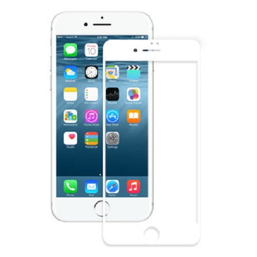GSA Tempered Glass w/White Border For iPhone SE (2022-20), 8 & 7 (4.7")