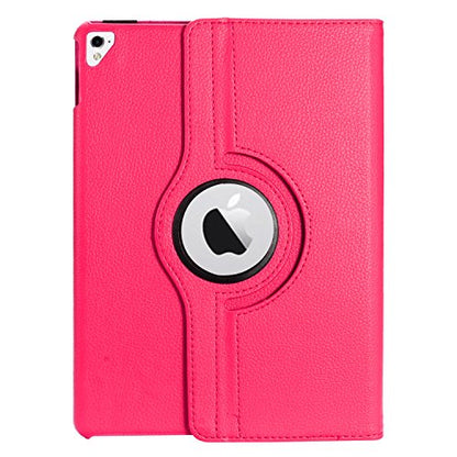 GSA Leather Rotating case For Apple iPad Pro (9.7"), A1673, A1674 & A1675, Pink