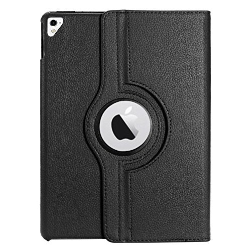 GSA Leather Rotating case For Apple iPad Pro (9.7"), A1673, A1674 & A1675, Black