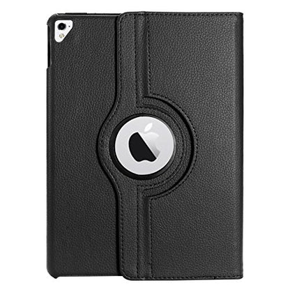 GSA Leather Rotating case For Apple iPad Pro (9.7"), A1673, A1674 & A1675, Black