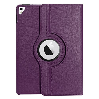 GSA Folio Flip Leather Case For Apple iPad Pro (9.7") A1673, A1674 & A1675, Purple