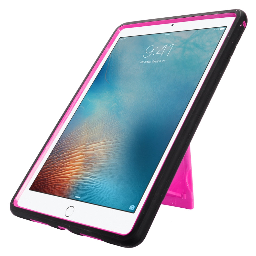 GSA Hybrid Case For Apple iPad Pro (9.7") A1673, A1674 & A1675, Black & Hot Pink