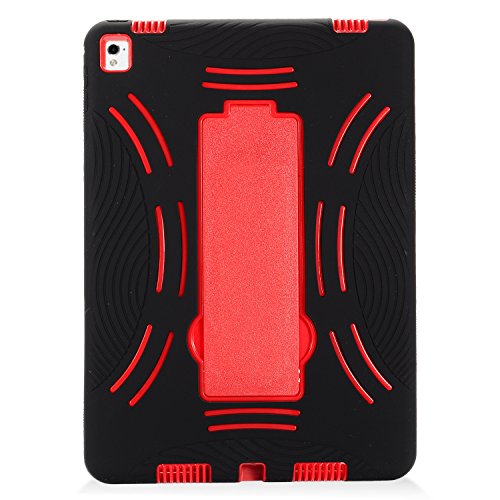 GSA Hybrid Stand For Apple iPad Pro (9.7"), A1673, A1674 & A1675, Black Red
