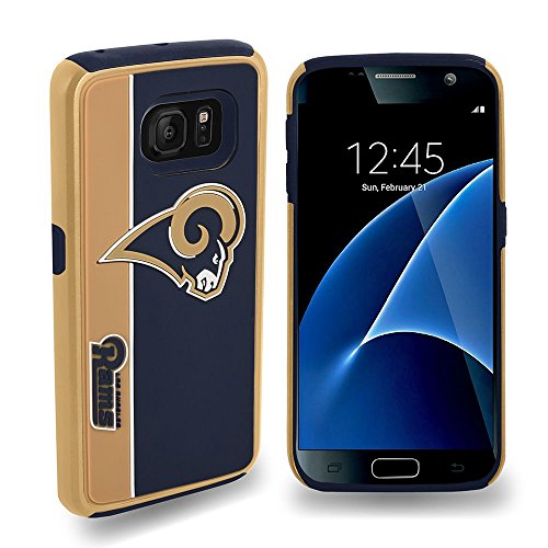 FOCO NFL Los Angeles Rams Dual Hybrid Bold Case For Samsung Galaxy S7
