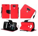 GSA Two-Tone Flip Wallet Case For LG V20 - Red/Black