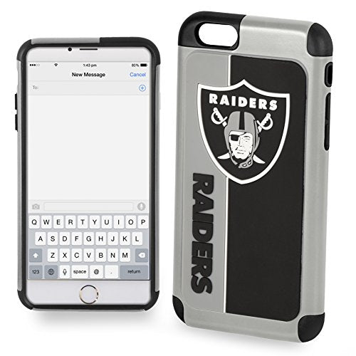 FOCO NFL Las Vegas Raiders Bold Case For iPhone 8+, 7+, 6+, 6S+ (5.5")