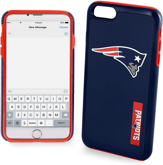 FOCO NFL New England Patriots Hybrid Case for iPhone 8+, 7+, 6+, 6S+ (5.5")