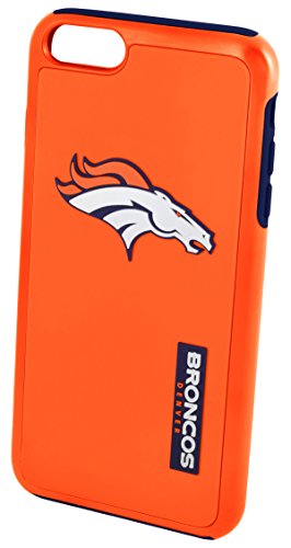 FOCO NFL Denver Broncos Dual Hybrid Case for iPhone 8+, 7+, 6S+, 6+ (5.5")