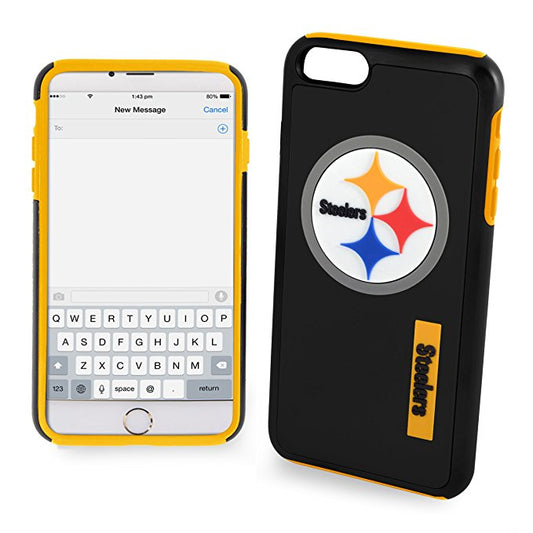 FOCO NFL Pittsburgh Steelers Case For iPhone SE (2022, 20), 8, 7, 6S, 6 (4.7")