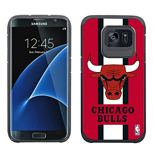 HOOT NBA Licensed Chicago Bulls Textured Case for Samsung Galaxy S7 Edge