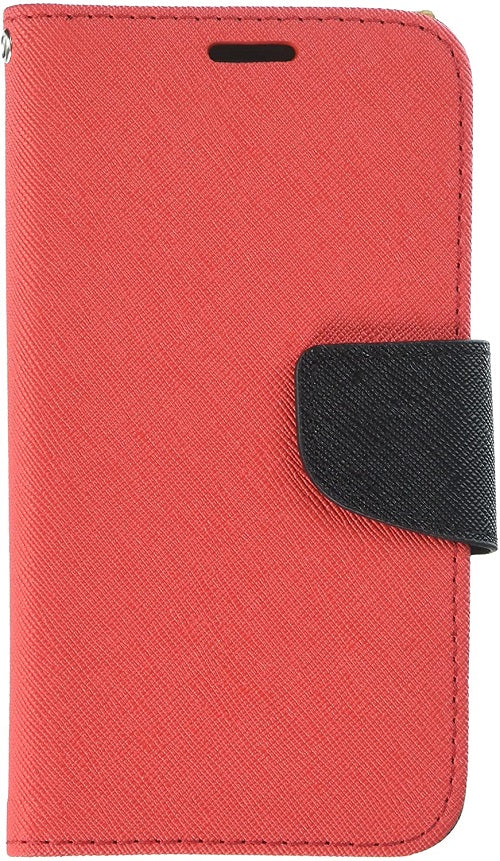 GSA Two-Tone Flip Wallet Case For Samsung Galaxy J3 (2017) - Red/Black
