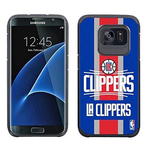 HOOT NBA Licensed Los Angeles Clippers Textured Case for Samsung Galaxy S7 Edge