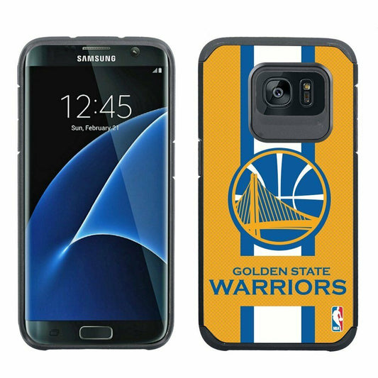 HOOT NBA Licensed Golden State Warriors Textured Case for Samsung Galaxy S7 Edge