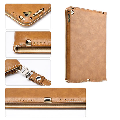GSA Folio Flip CC Wallet Case For Apple iPad Pro 9.7" , Brown A1673, A1674 A1675