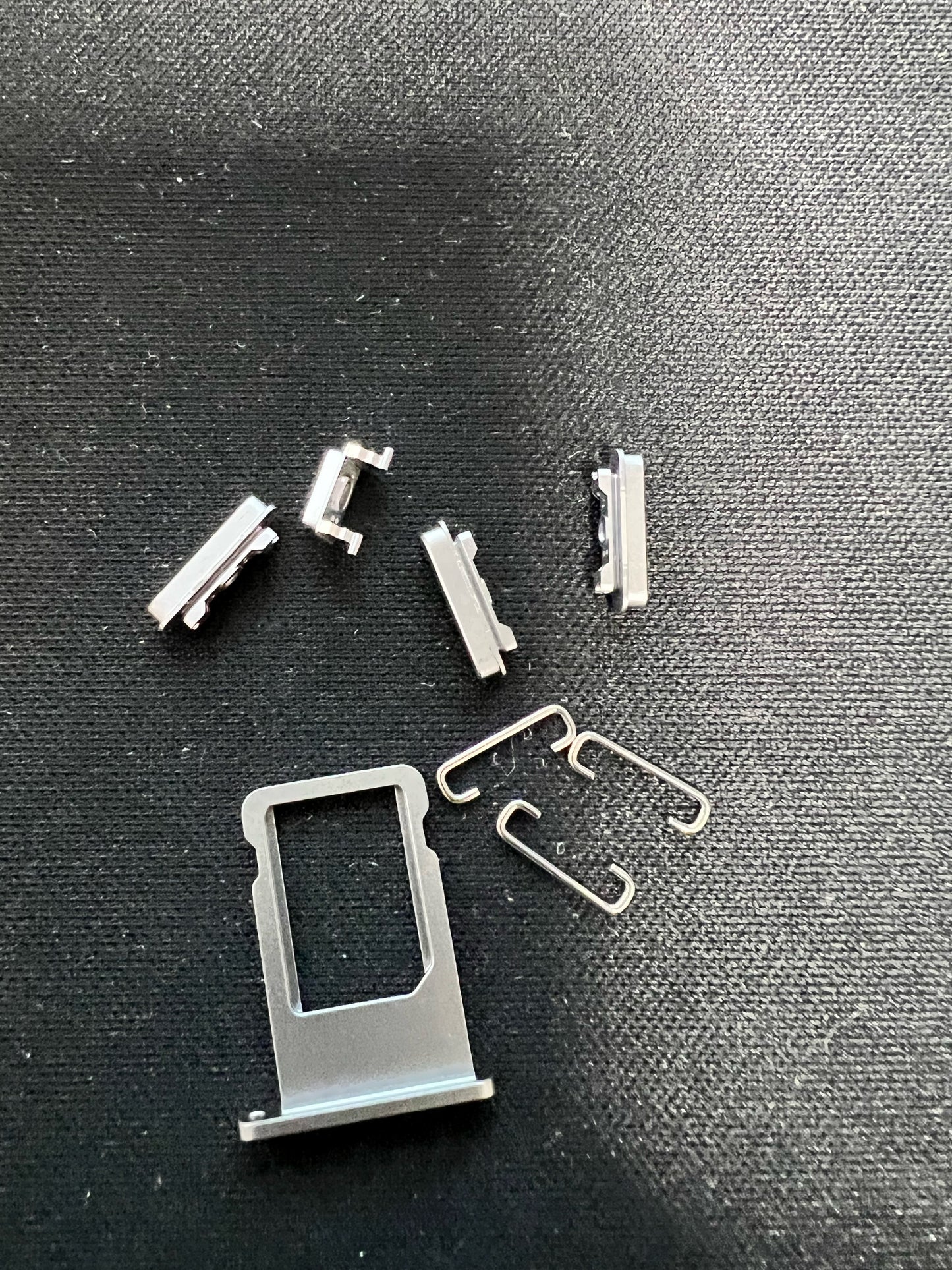 GSA Sim Card Tray Side Buttons Set For Apple iPhone 6 (4.7") Gray