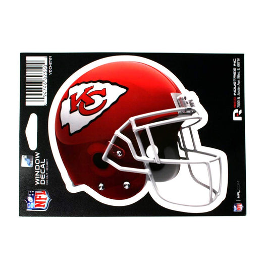 Rico NFL Officially Licensed Kansas City Chiefs Die-Cut 6" Helmet Window Decal