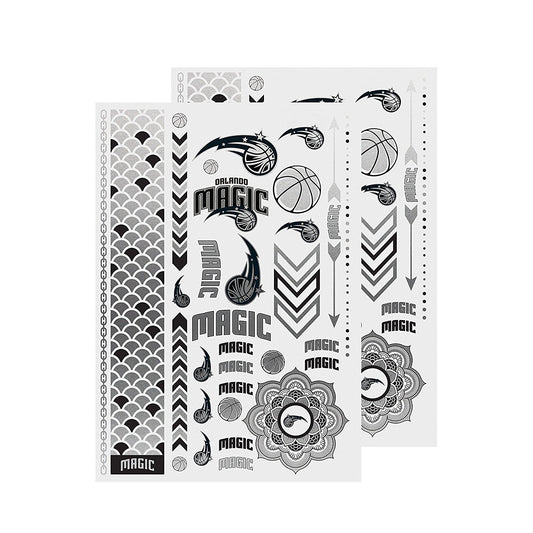 Little Earth NBA Orlando Magic Temporary Foil Tattoos 2 Sheets