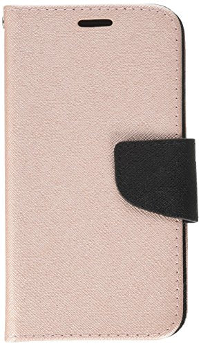 GSA Two-Tone Flip Wallet Case For Samsung Galaxy J3(2017) - Rose Gold/Black