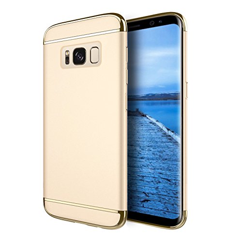 GSA Dual Hybrid Metallic Snap-in Case For Samsung Galaxy S8 - Gold