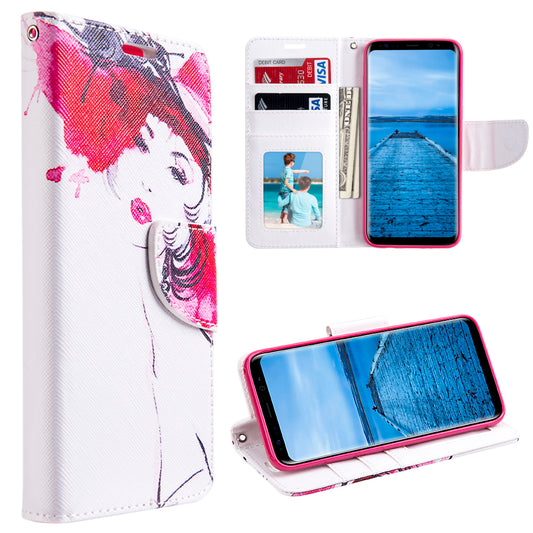 GSA Haute Couture Folio Flip Wallet Case For Samsung Galaxy S8