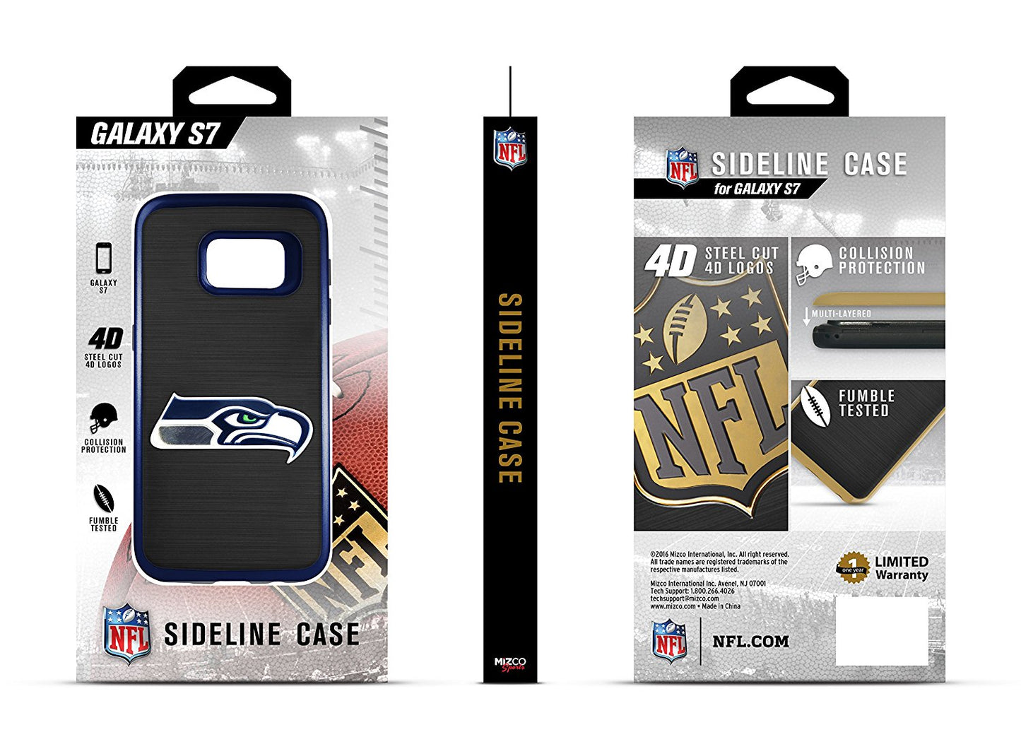 MIZCO NFL Seattle Seahawks SIDELINE Case For Samsung Galaxy S7
