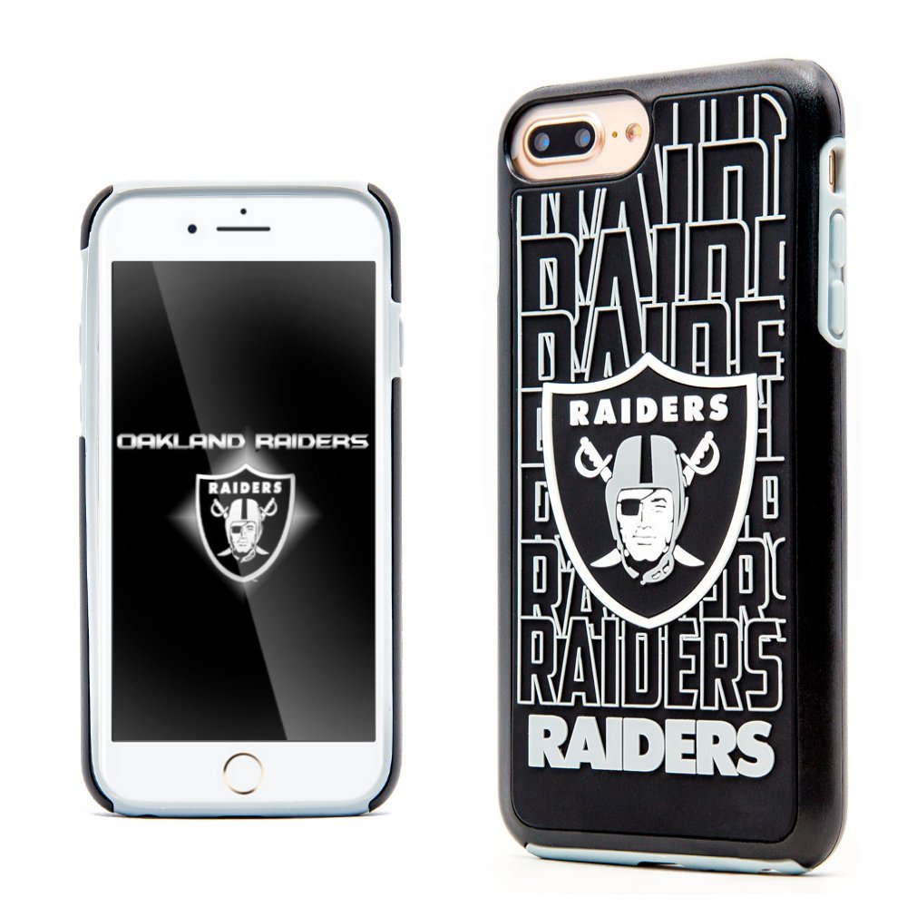 FOCO NFL Las Vegas Raiders Hybrid Repeat for iPhone 8 +, 7 + & 6S + (5.5")