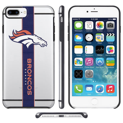FOCO NFL Denver Broncos Hydro Clear Case for iPhone 8+, 7+, 6+ & 6S+(5.5")