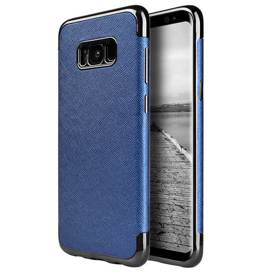 GSA Saffiano Luxury Candy Case For Samsung Galaxy S8 - Blue