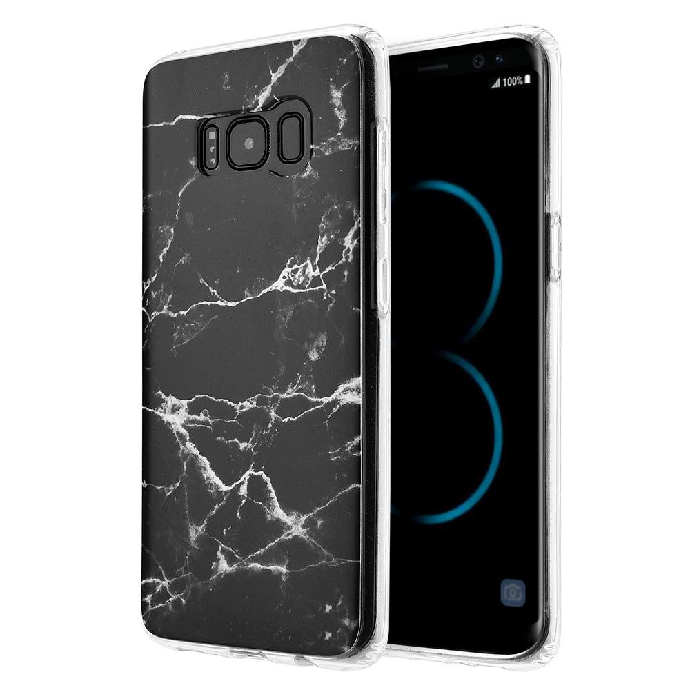 GSA Marble Candy Skin Case For Samsung Galaxy S8 Plus - Black
