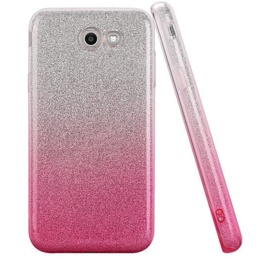 GSA Gradient Glitter Candy Case For Samsung Galaxy J3 (2017) & J327  Hot Pink