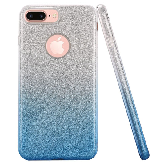 GSA Gradient Glitter Candy Case For iPhone 8 Plus/7 Plus/6 Plus - Light Blue