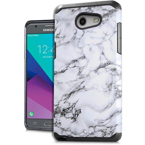 GSA Astronoot Marble Hybrid Case For Samsung Galaxy J3 (2017), J327 - White