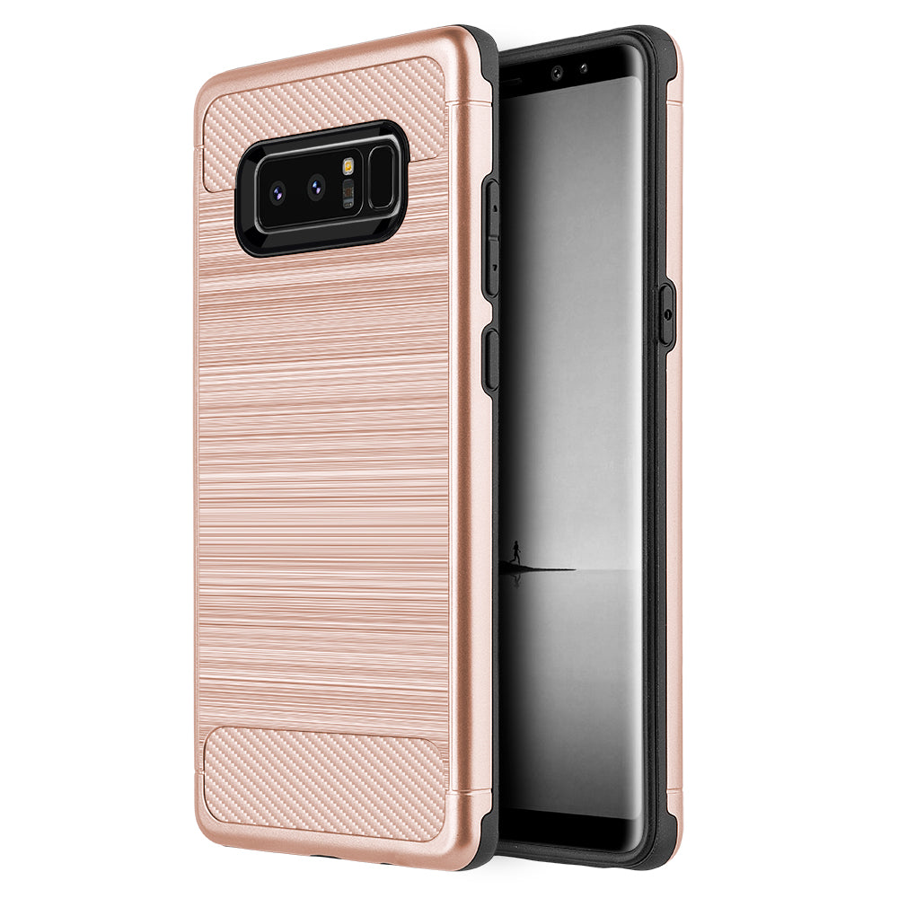 GSA Brushed Hybrid Case For Samsung Galaxy Note 8 - Rose Gold