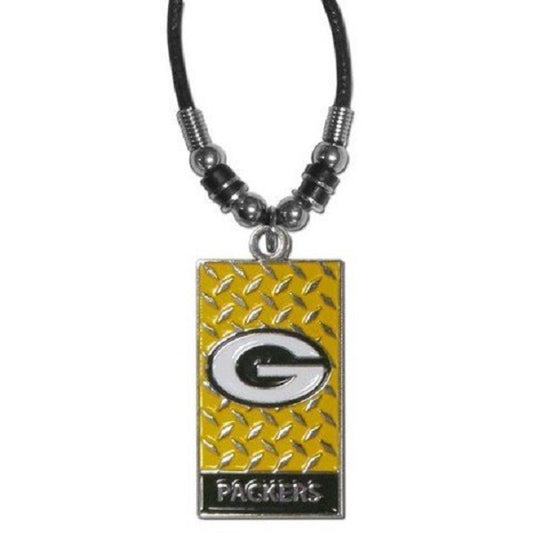 Siskiyou NFL Green Bay Packers Diamond Plate Rope Necklace, 20-Inch