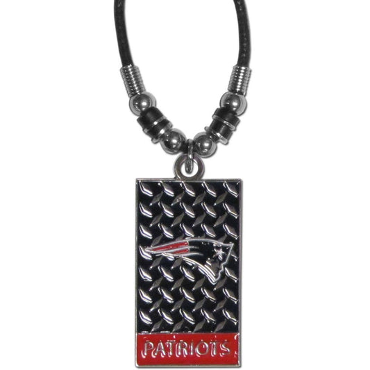 Siskiyou NFL New England Patriots Diamond Plate Rope Necklace, 20-Inch