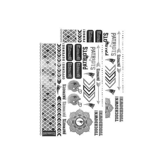 Little Earth NFL New England Patriots Helmet Series Temporary Foil Tattoos
