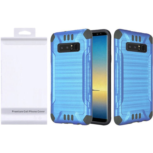 GSA Slim Armor Brushed Hybrid Case For Samsung Galaxy Note 8 - Blue