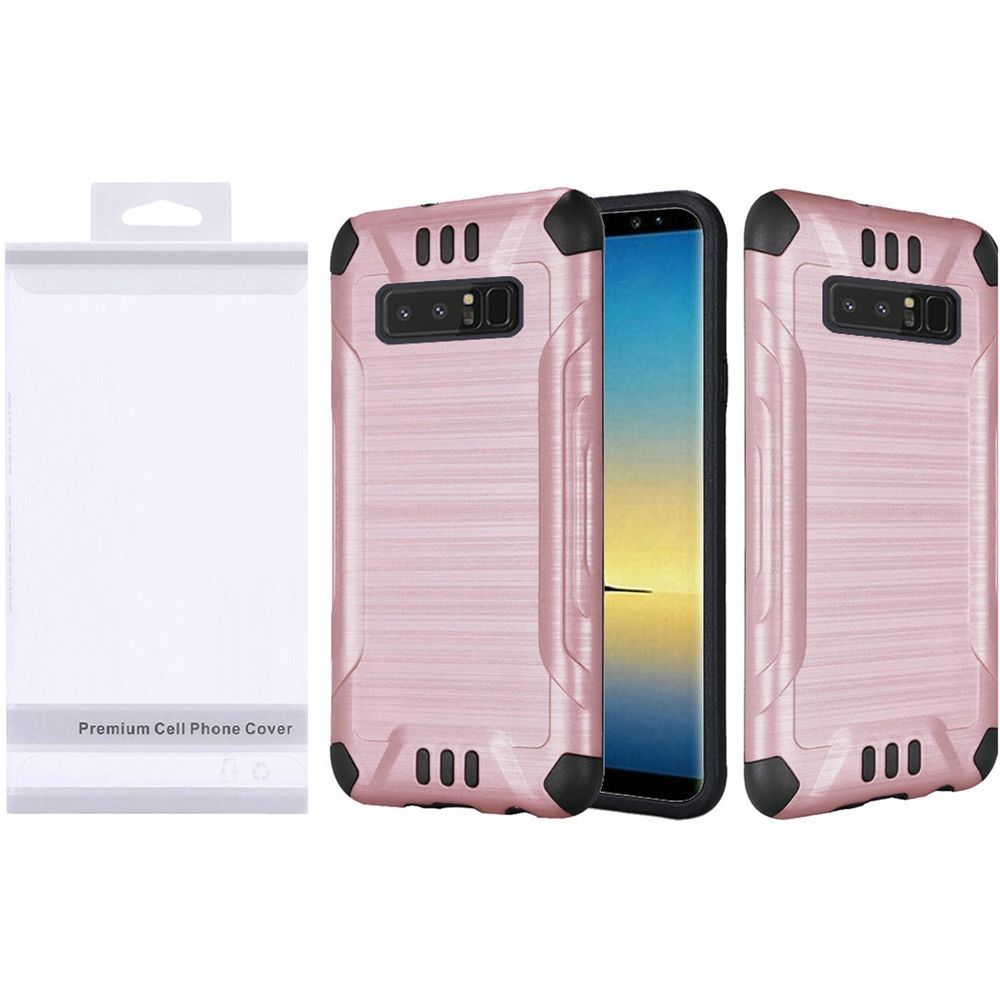 GSA Slim Armor Brushed Hybrid Case For Samsung Galaxy Note 8 - Rose Gold