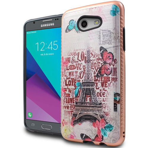 GSA Fused Eiffel Tower Love Hybrid Case For Samsung Galaxy J3 2017,J327