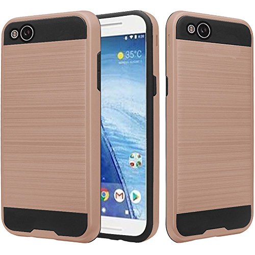 GSA Brushed Hybrid Case For Google Pixel 2 - Rose Gold/Black