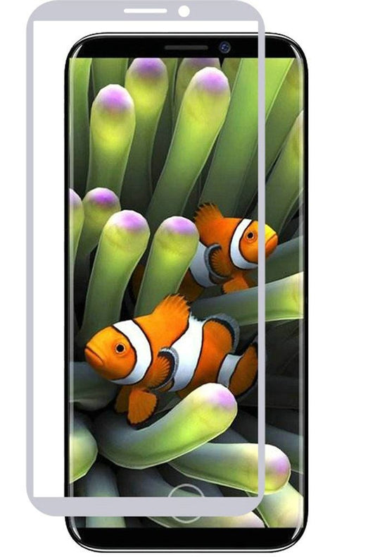 GSA Tempered Glass Silver Border For iPhone 11 Pro, X, XS (5.8")