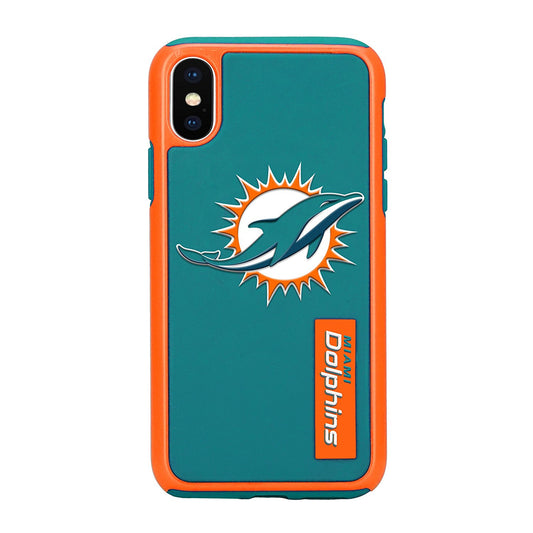 FOCO NFL Miami Dolphins Dual Hybrid Case for iPhone X & XS (5.8")