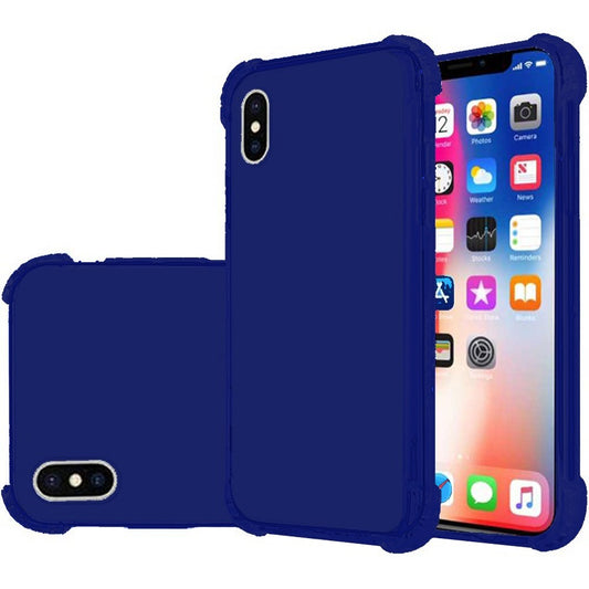 GSA Shock Proof Rugged Candy Case For iPhone XS & X (5.8") Navy Blue