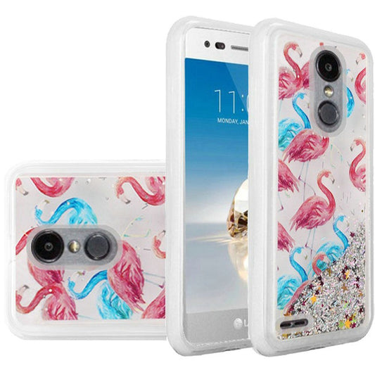 GSA Liquid Quicksand Glitter TPU For LG Aristo 2, 3, 3 Plus, Egypt (Flamingo)