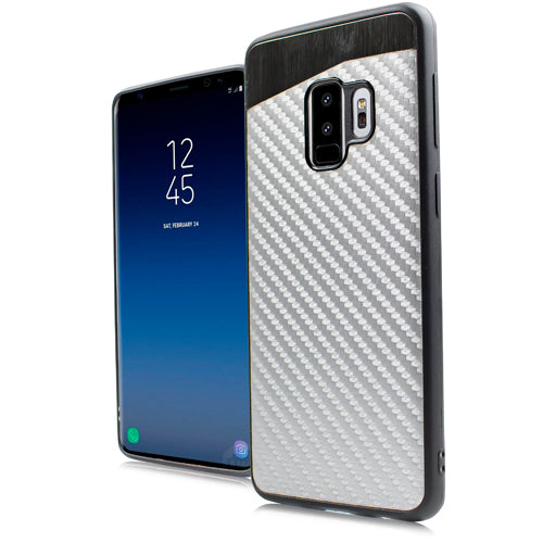 GSA Carbon Fiber Blade Case for Samsung Galaxy S9 Plus - Silver
