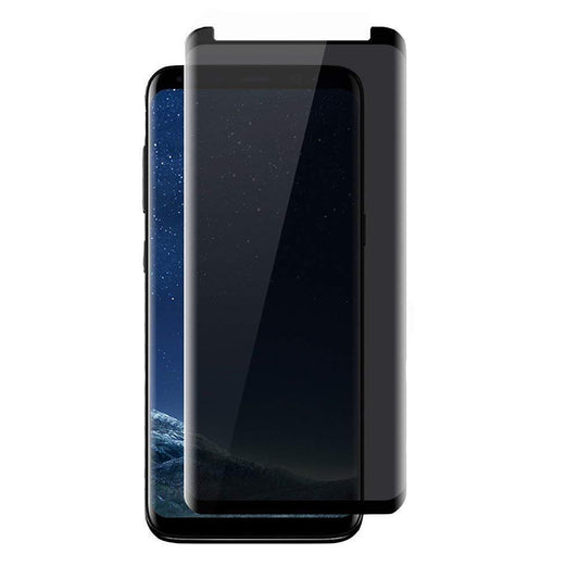 GSA Privacy Tempered Glass Flat Not Curved For Samsung Galaxy S 8 G950 Black QTY 2